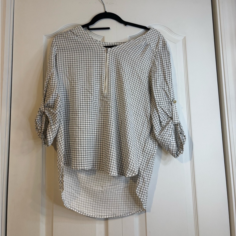 Reitmans Black and White Blouse